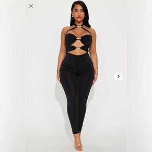 Fashion Nova Black Think it Over Jumpsuit